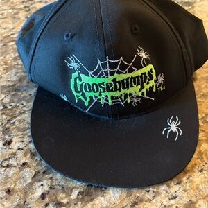 Goosebumps Black Cap with Spider Design